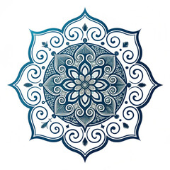 Intricate Black and White Mandala Design for Yoga, Meditation, and Decorative Art