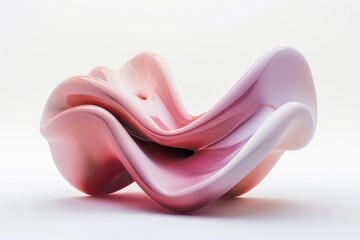 Modern Organic Art Isolated On White Background.