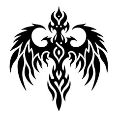 Obraz premium Tribal Phoenix Tattoo Design - Tattoo print for t-shirt 