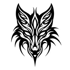 Fototapeta premium Wolf Tattoo Design - ВОЛК. для тату или принт для футболки 