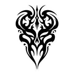 Naklejka premium Tribal tattoo design for t-shirt or print with intricate patterns 