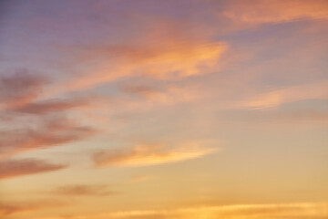 Golden Clouds Reflected in Water