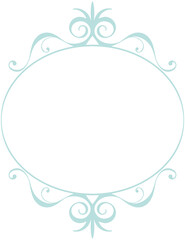 Circle Vintage Elegant Frame 
