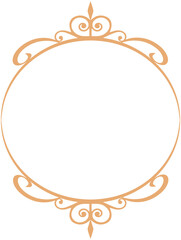 Circle Vintage Elegant Frame 
