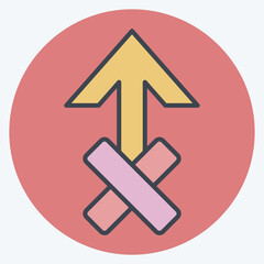 Icon Zeus. related to Astrology symbol. color mate style. design editable