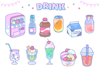 飲み物, 自販機, ドリンク, 韓国, スイーツ