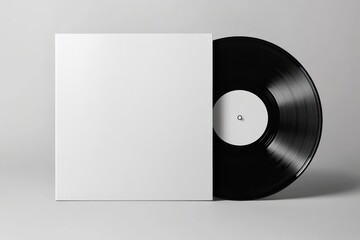 Blank vinyl record and cover (1)