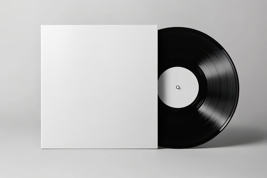 Blank vinyl record and cover (1)