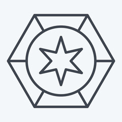 Icon Astrology. related to Astrology symbol. line style. design editable