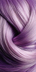 Naklejka premium A captivating close-up of luxurious purple hair, highlighted by a swirling pattern.