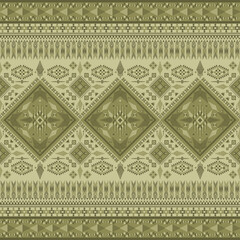 Obraz premium Ethnic geometric pattern design in tribal style which give native American vibe and suitable for textile industry this geometric ethnic pattern is also give beautiful native tribal Indian vibe fabric