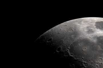 Naklejka premium Moon surface view