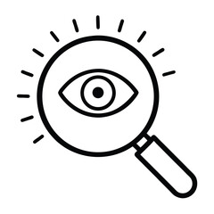 vector magnifying glass icon