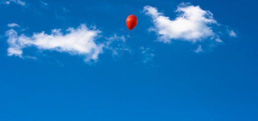 balloons in the blue sky