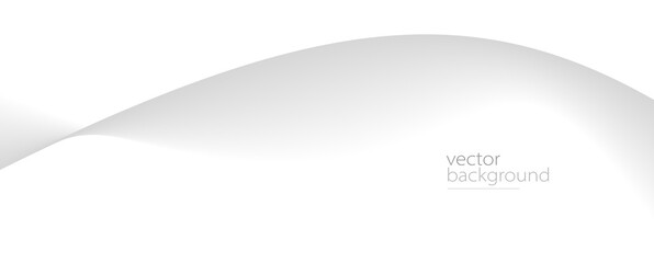 Smooth flow of wavy shape with gradient vector abstract background, light grey design curve line energy motion, relaxing image or technology.