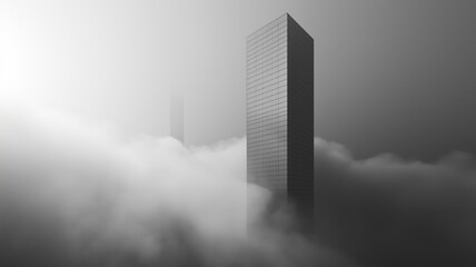 Urban skyline obscured by thick smog highlighting pollution's impact on air quality and health