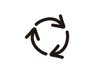 太ペンで手描きしたような矢印