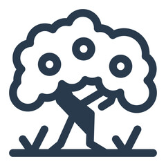 Ancient Olive Tree in Mediterranean Field