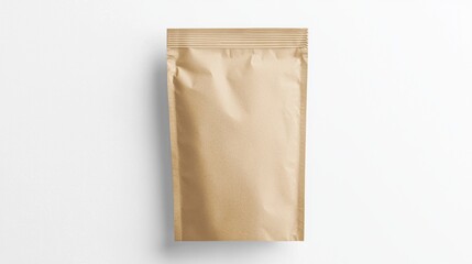 Minimalist brown paper pouch showcasing eco-friendly packaging options for various products