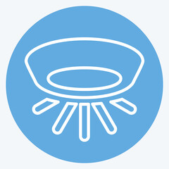 Icon Light. related to Light symbol. blue eyes style. design editable