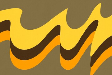 Warm abstract waves on a neutral background