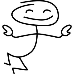 Hand Drawn Stickman