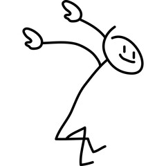 Hand Drawn Stickman