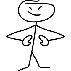Hand Drawn Stickman