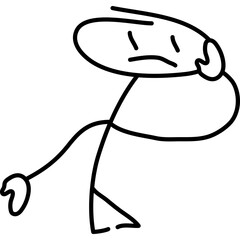 Hand Drawn Stickman