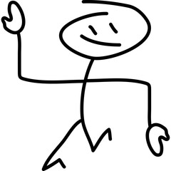 Hand Drawn Stickman