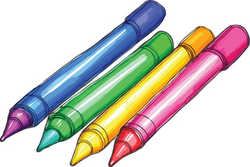 Marker pen vector art