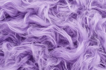 Close-up view of textured purple fur-like material.