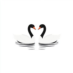 Fototapeta premium Two Swans