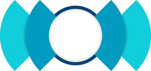 Obraz premium Blank circular business infographic. Flow chart, diagram, business presentation chart vector isolated.