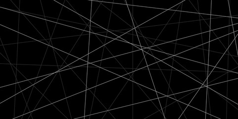 Abstract beautiful perfect random Diagonal lines background. Geometric lines pattern transparent background. Black and white abstract random chaotic liens with business banner design template, vector.