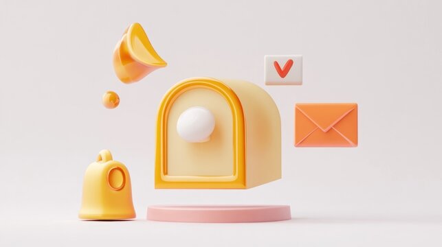 Floating mail notification icons
