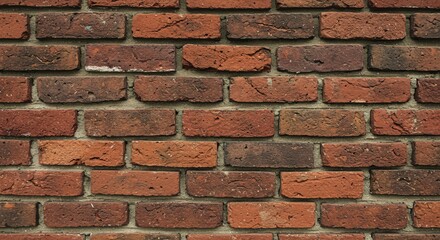 Obraz premium Rustic Red Brick Wall Texture High-Resolution Background Image for Design Projects