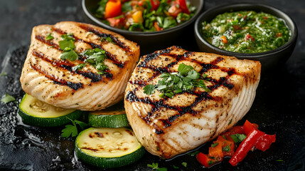 Grilled Salmon with Zucchini and Salsa: A Delicious Recipe
