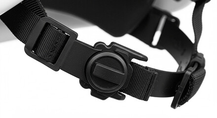 헬멧 디테일 클로즈업 &ndash; 조임 장치와 텍스처 강조