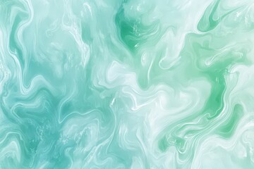 Obraz premium Abstract swirling design in soft teal and white hues.