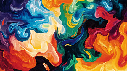 Fototapeta premium Vibrant Psychedelic Energy, DMT-Inspired Art, Expanded Mind