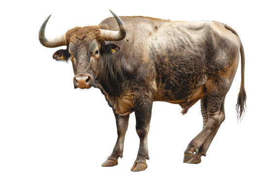 Characteristics of Taurus (April 20 - May 20) Isolated On White Background