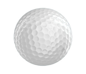 golf ball on transparent 