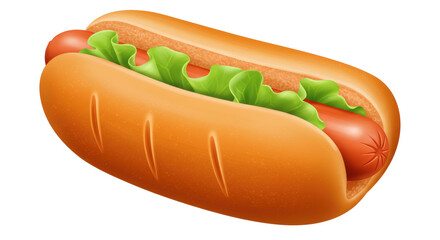 Isolated Delicious Hot Dog