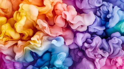 Obraz premium Colorful Swirls of Fluid Abstract Art with Vibrant Tones and Unique Patterns in Motion