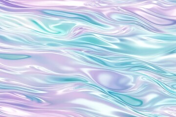 Naklejka premium Abstract design showcasing iridescent liquid patterns and swirls.
