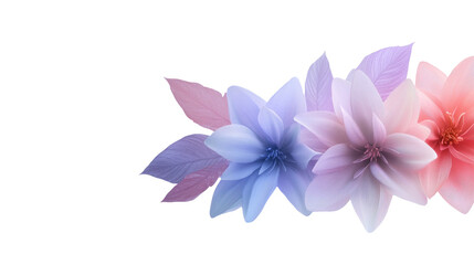 pink flower isolated on white