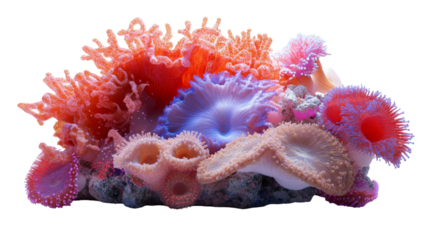 red sea urchin on coral reef