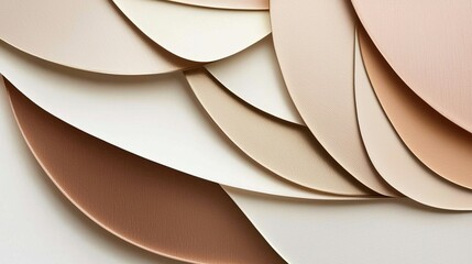 Abstract Layers in Soft Beige and Cream Tones for Modern Design