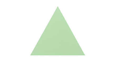 Isolated Green Triangle Shape